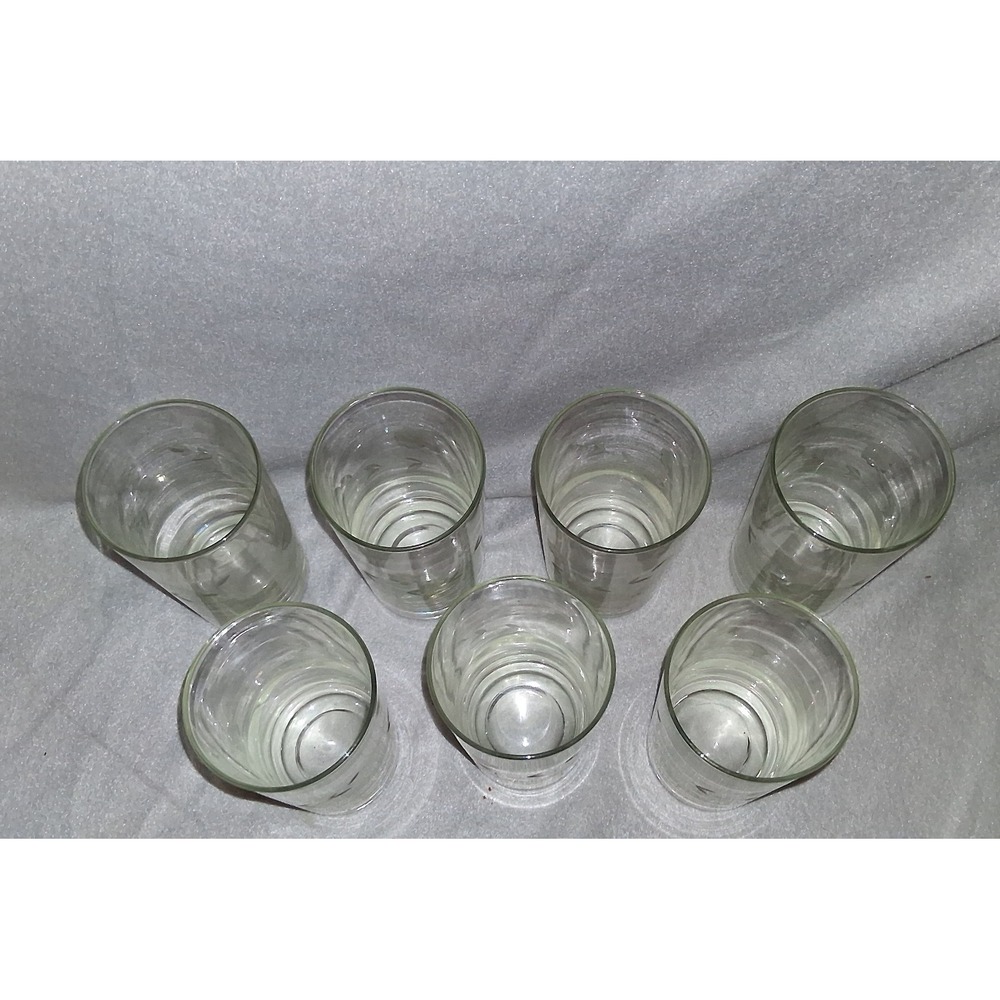 7‎ Javit 190-1 Collection Etched Tumbler Glasses 12 oz - Picture 5 of 6